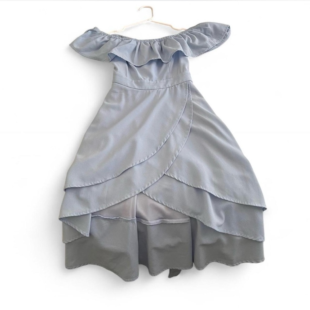 Windsor Light Blue Off-Shoulder Dress